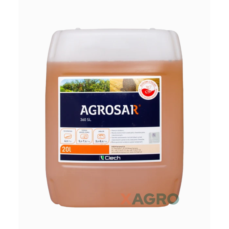 Agrosar  360 SL (glifosat, roundup, Randap, Rondap)