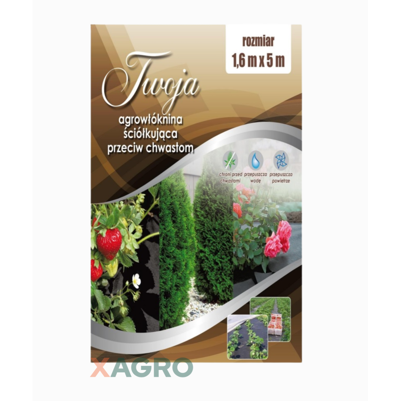 Agrowłóknina czarna do ściółkowania