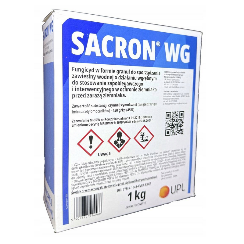 Sacron WG, zaraza ziemniaka