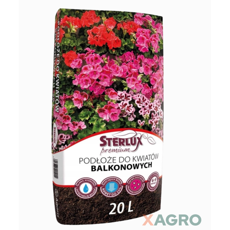Ziemia podłoże do kwiatów balkonowych Sterlux Premium