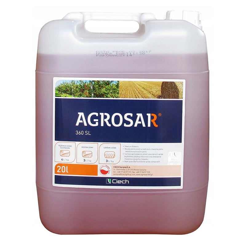 Agrosar 360 SL (glifosat) - środek chwastobójczy