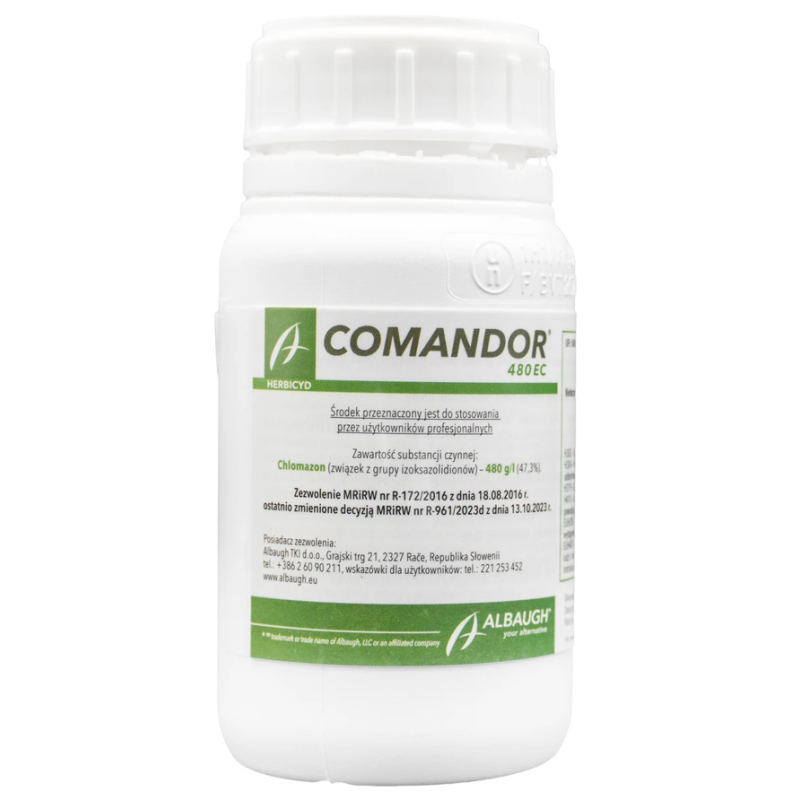 Comandor 480 EC, przedwschodowo, rzepak, gorczyca, bobik...