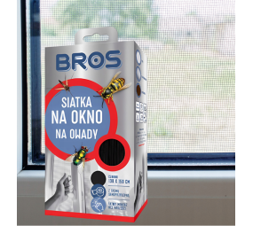 Siatka na okno czarna, moskitiera na owady, Bros