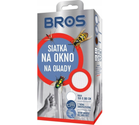 Siatka na okno biała, moskitiera na owady, Bros