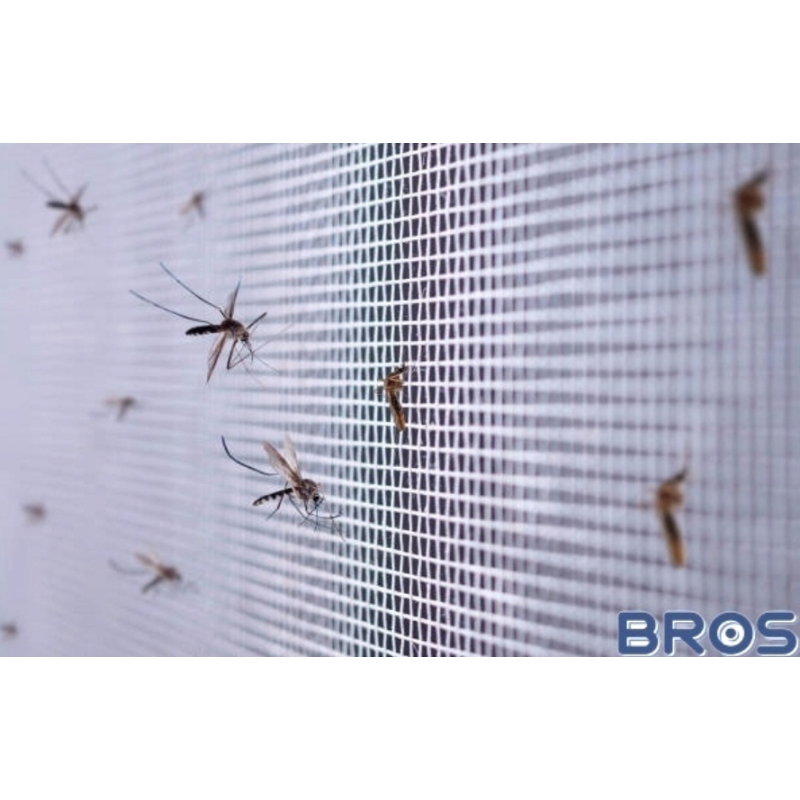 Siatka na okno biała, moskitiera na owady, Bros