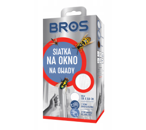 Siatka na okno biała, moskitiera na owady, Bros