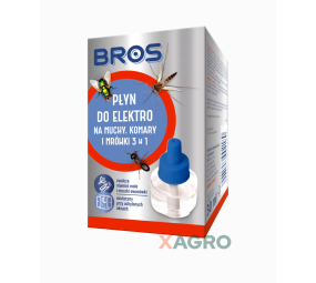 Bros Elektrofumigator płyn na muchy, komary i mrówki 3 w 1 - zapas