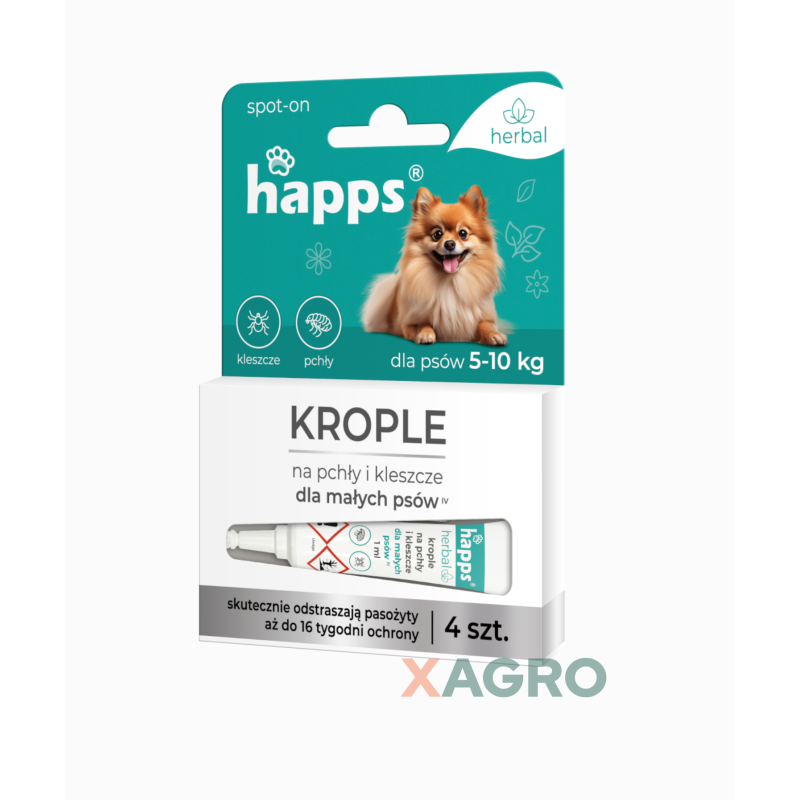 Krople na pchły i kleszcze HAPPS Herbal