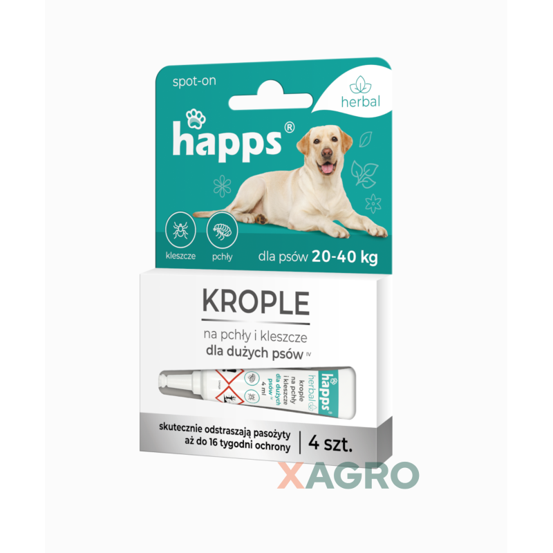 Krople na pchły i kleszcze HAPPS Herbal