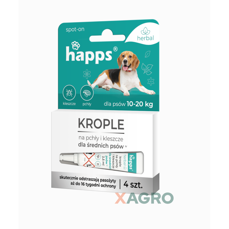 Krople na pchły i kleszcze HAPPS Herbal